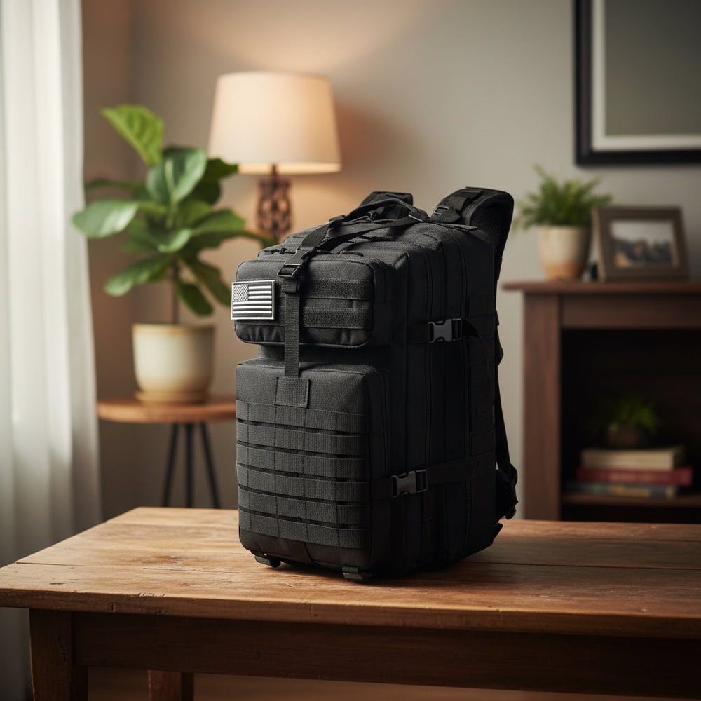 Tactical Black Backpack 42L (USA)